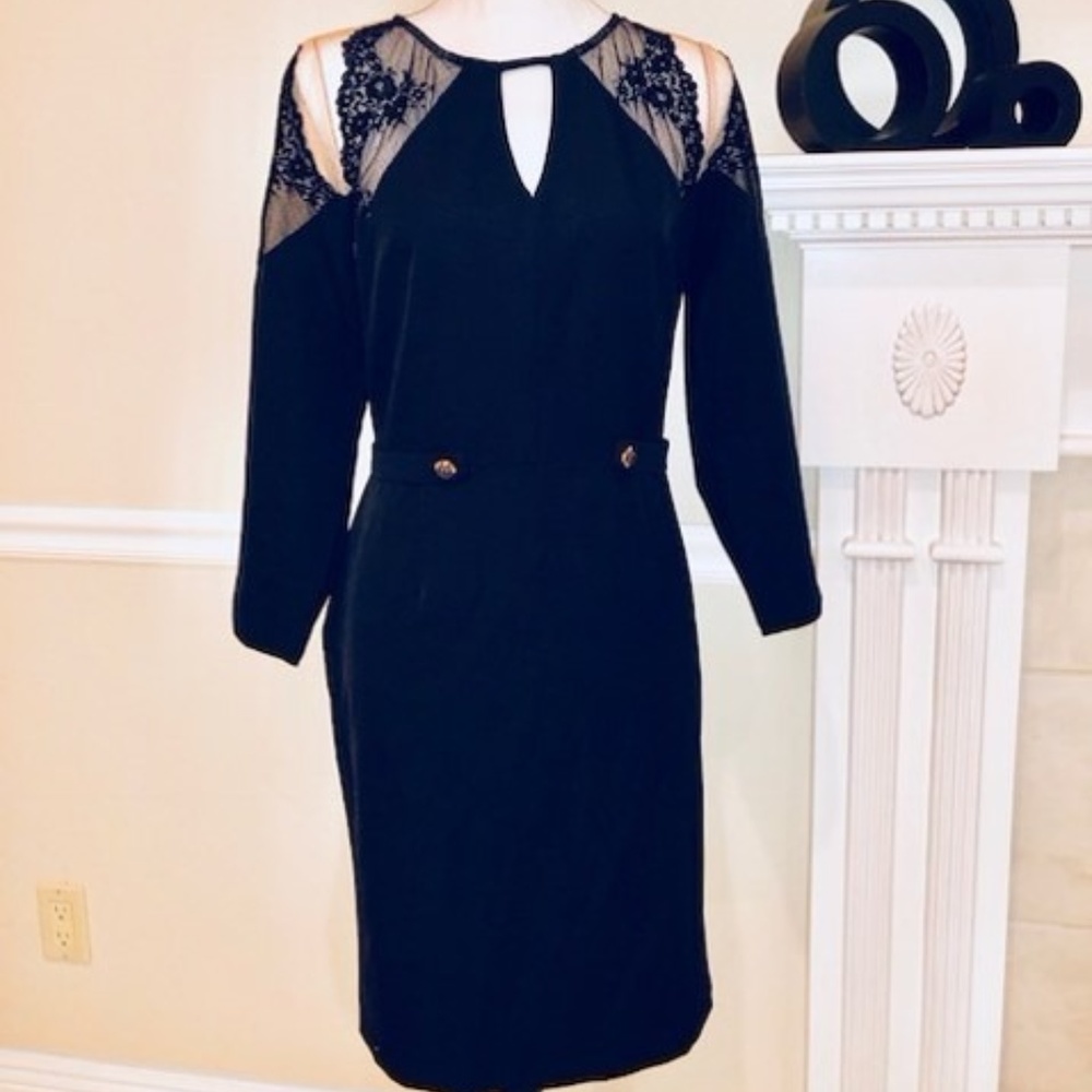 Black Mesh Social Dress